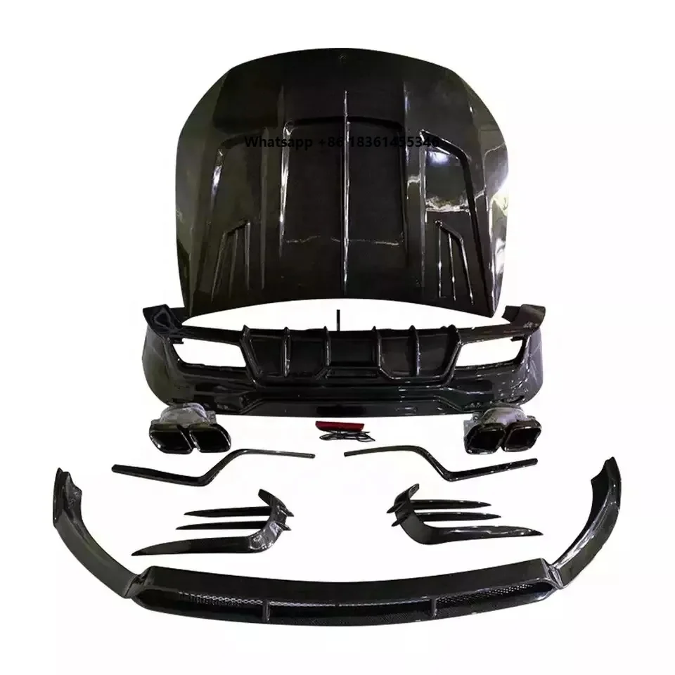 For  GLB200 Modification Carbon Fiber Front and Rear Lip Front air Knife Front bar Trim Hood Wheel Eyebrow Suitable
