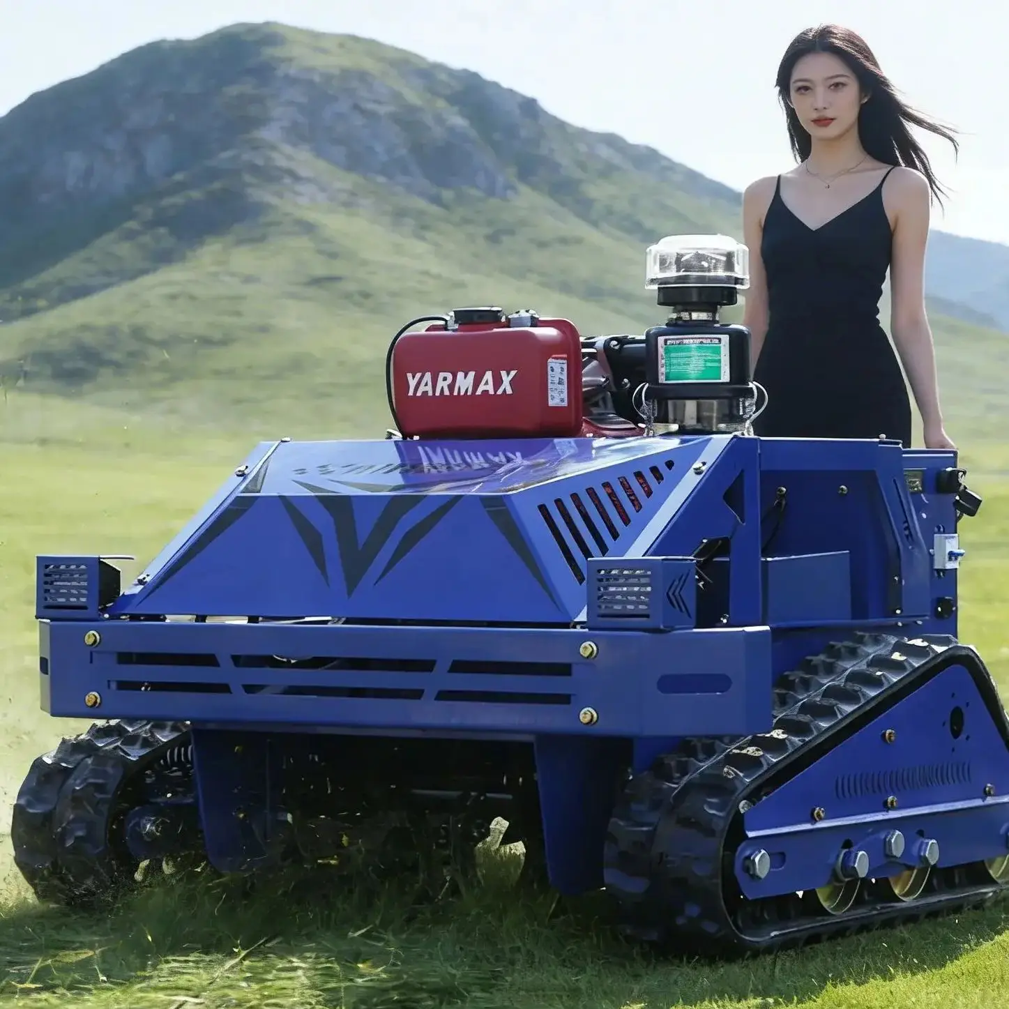 

Customized Cordless Lawn Mower, 4-Stroke Engine, Single Cylinder, Self-Propelled, Remote Control Lawn Mower Garden