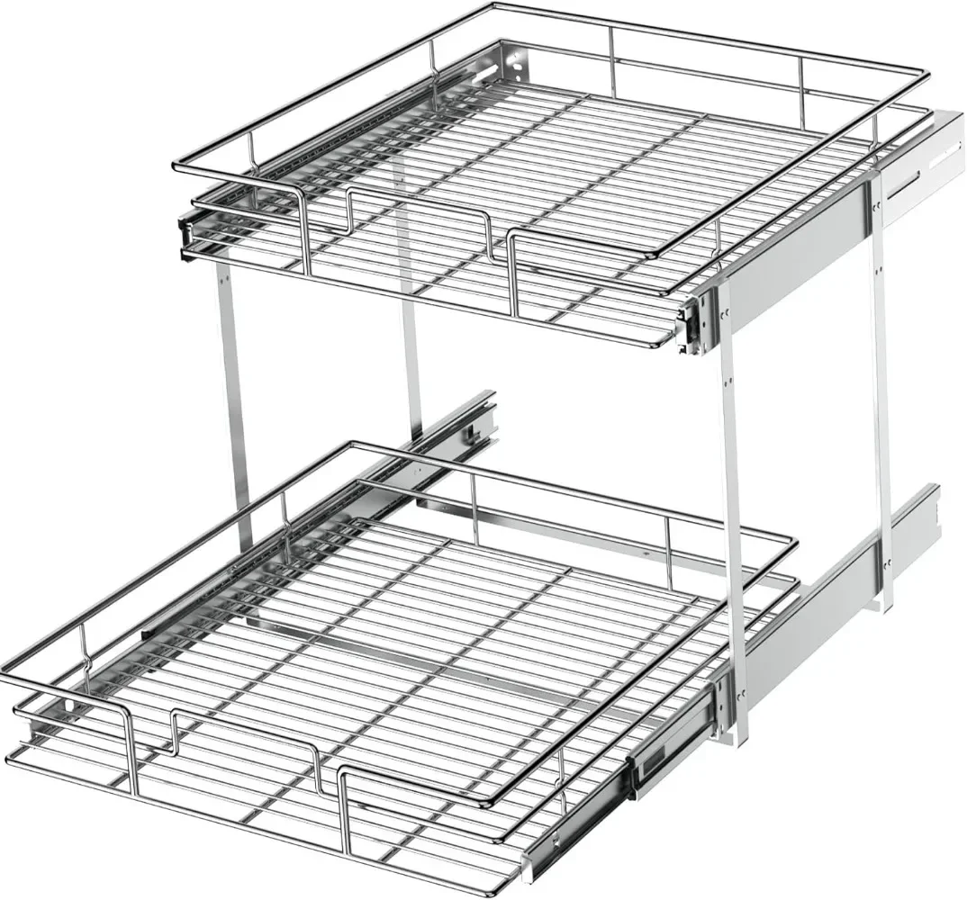 2 Tier Individual Pull Out Cabinet Organizer 20