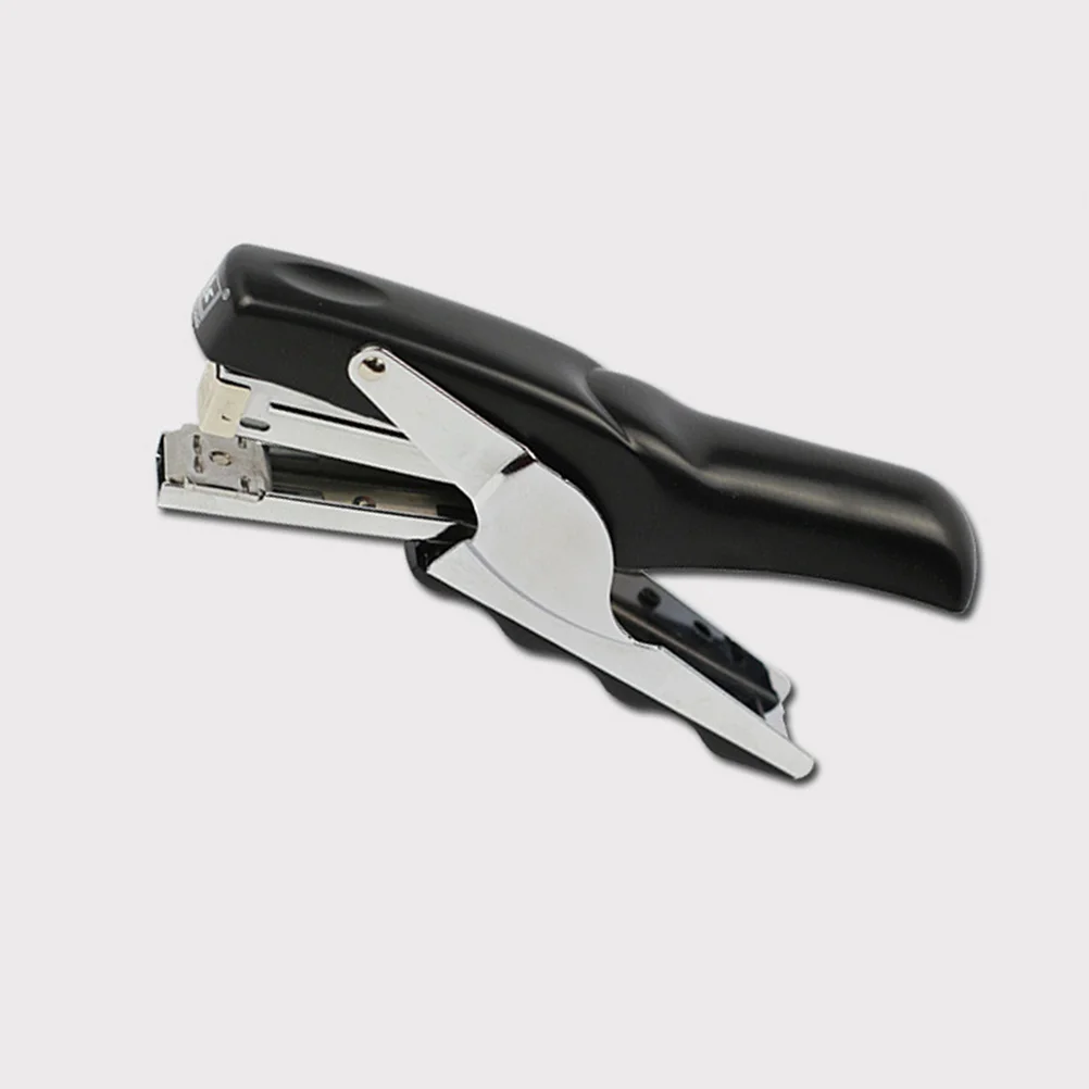 Plier Stapler Hand Grip Type Metal Stapler Efficient Stapler without Stitching Needle (Black) hand grip stapler