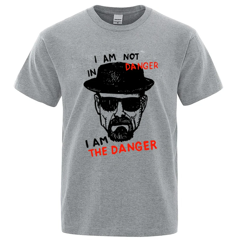 Summer Men's T-shirt Cotton Blend Short Sleeve Breaking Bad Heisenberg Print Men T-shirt Casual Tshirt Cool T-shirt Male Men Top
