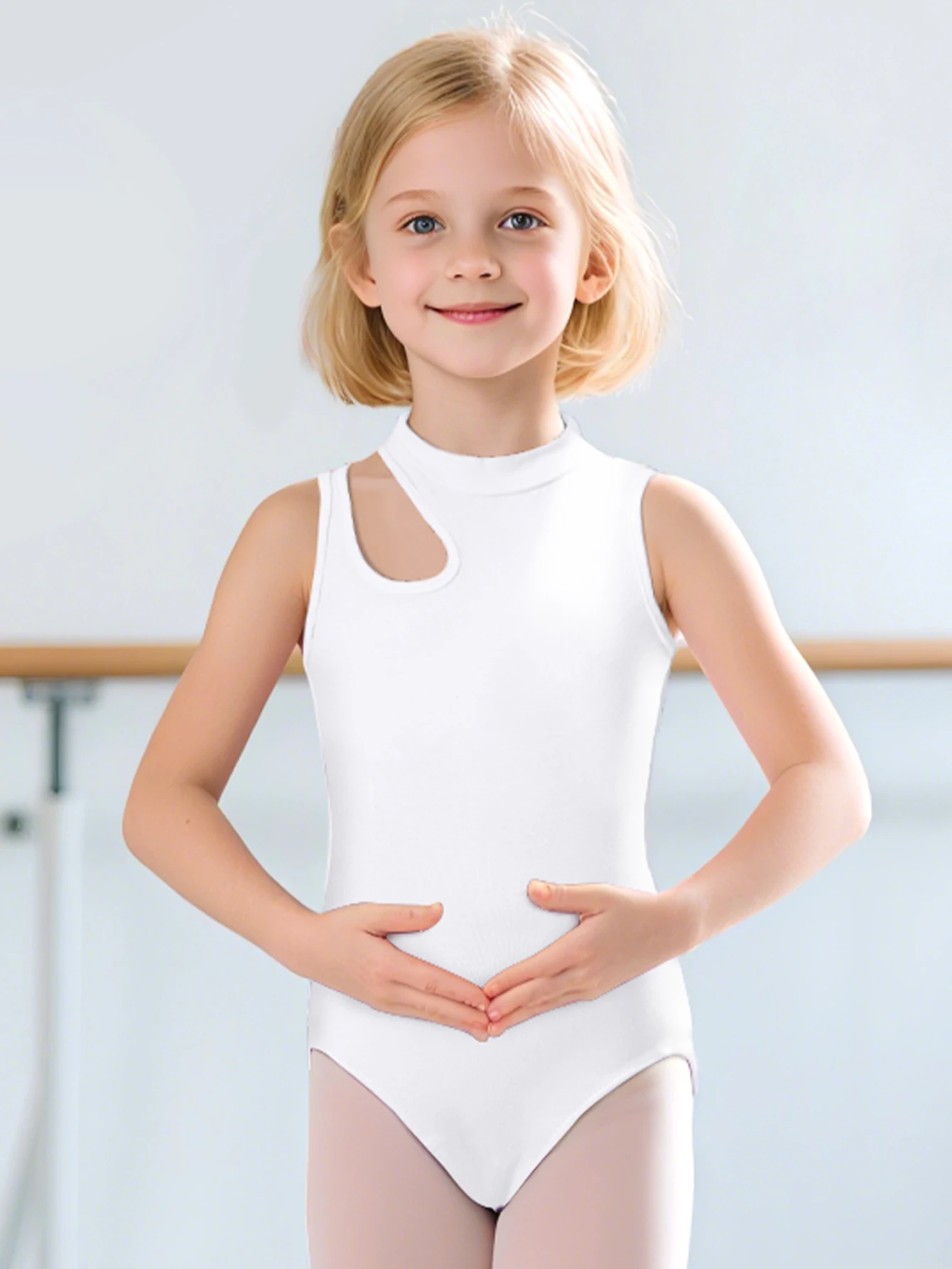 

Гимнастический костюм для девочек, балетные купальники без рукавов, детские наряды для выступлений на сцене, боди для балерины, одежда для балета