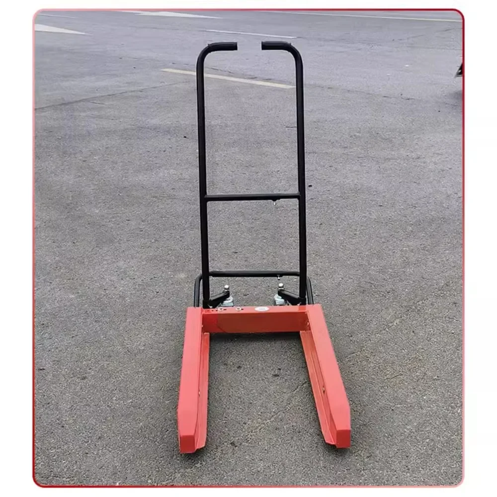 Turnover box handling forklift plastic basket tool cart manual trolley