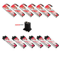 6PCS GAONENG GNB 3.8V HV 720mAh 1S 100C/200C 4.35V LiHV Battery With A30 Connector For RC FPV Drone DIY Plug VS BETAFPV BT2.0