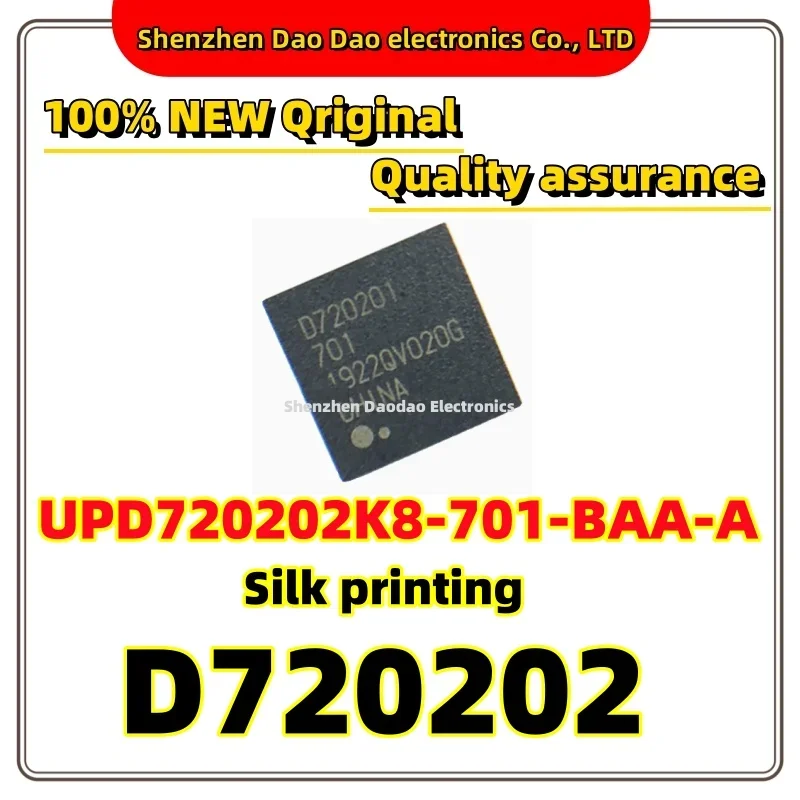 UPD720202K8-701-BAA-A Silkscreen D720202 701 QFN48 microcontroller chip IC New original