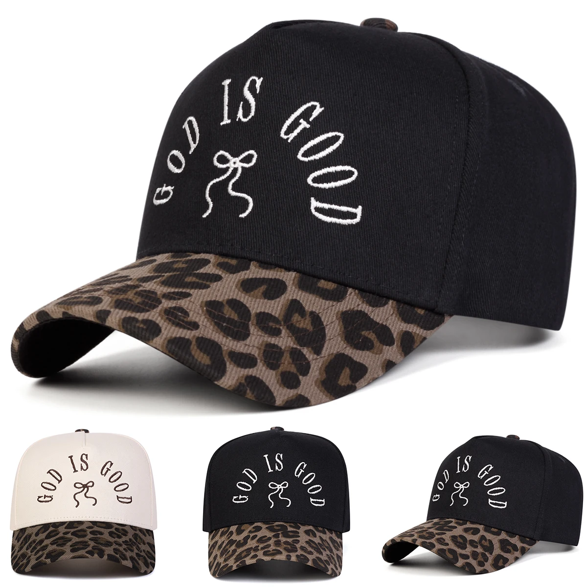 Casquette de Baseball unisexe avec broderie d'un dieu est bon, chapeaux décontractés réglables pour l'extérieur, protection solaire, casquette de sport, printemps automne