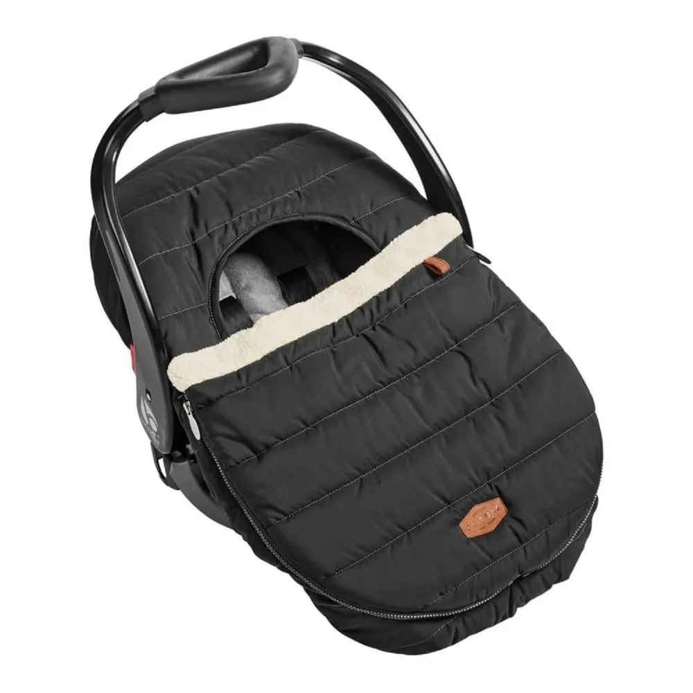 

Warm Sherpa-Lined Winter Car Seat Cover for Baby Stroller, Black