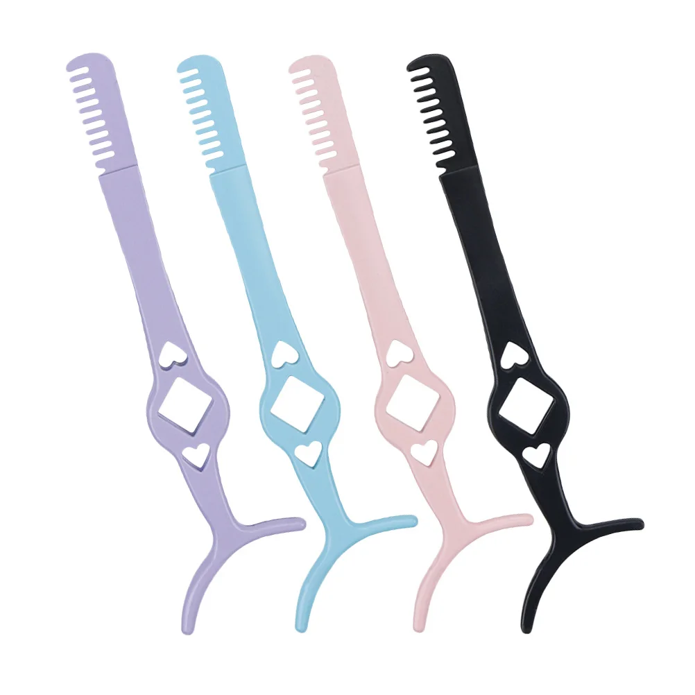 

4Pcs Eyelash Clamp Tweezers Stainless Steel Lash Applicator Tool for Eyelash Extensions