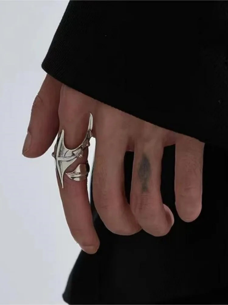 Cyberpunk Alien Unregelmäßiger Ring Unisex Hip-Hop Übertriebener Offener Ring Karnevals-Accessoires