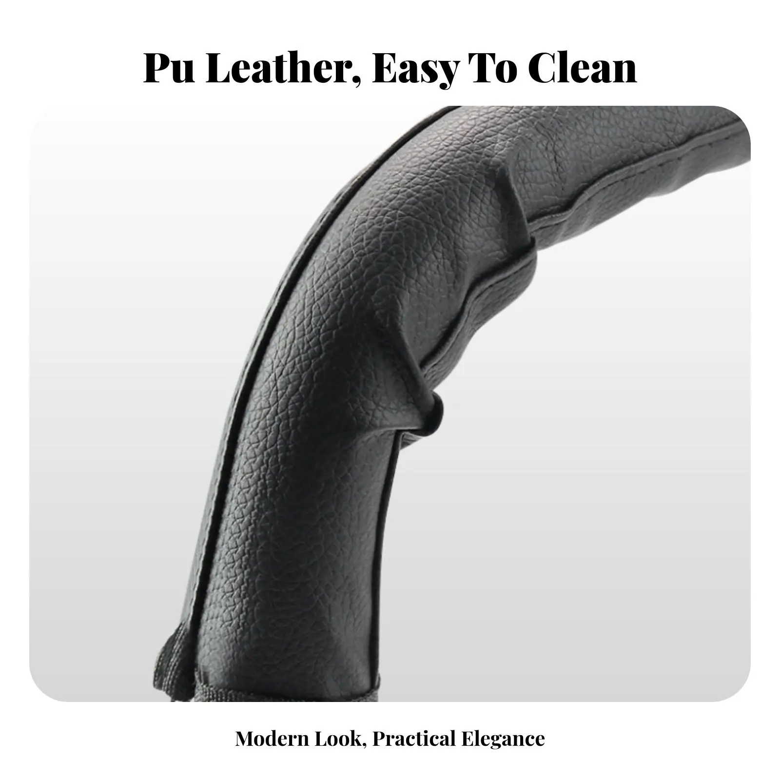 

PU Leather Baby Carriage Armrest Cover Easy to Clean Baby Baby Carriage Handle Cover Leather Armrest Sleeve Long-Lasting Pram