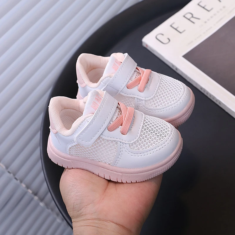 Kinder Sneakers, Sportschoenen, Jongens En Meisjes Baby Peuter Schoenen, Babyschoenen 2024 Holle Zomer Ademende Baby White Sh