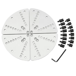 8Inch Flat Lathe Chuck Jaw Set For Wood Lathe Key Chuck &Scroll Chuck Flat Jaw Set With Buffer Kit For Wood Lathe Chucks