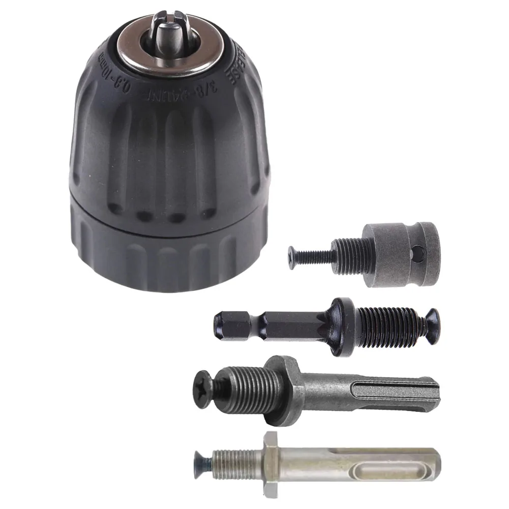 Precision Drill Chuck Adapter 5PCS Set 0 810mm Range Quick Change High Speed Steel Material Reliable Performance