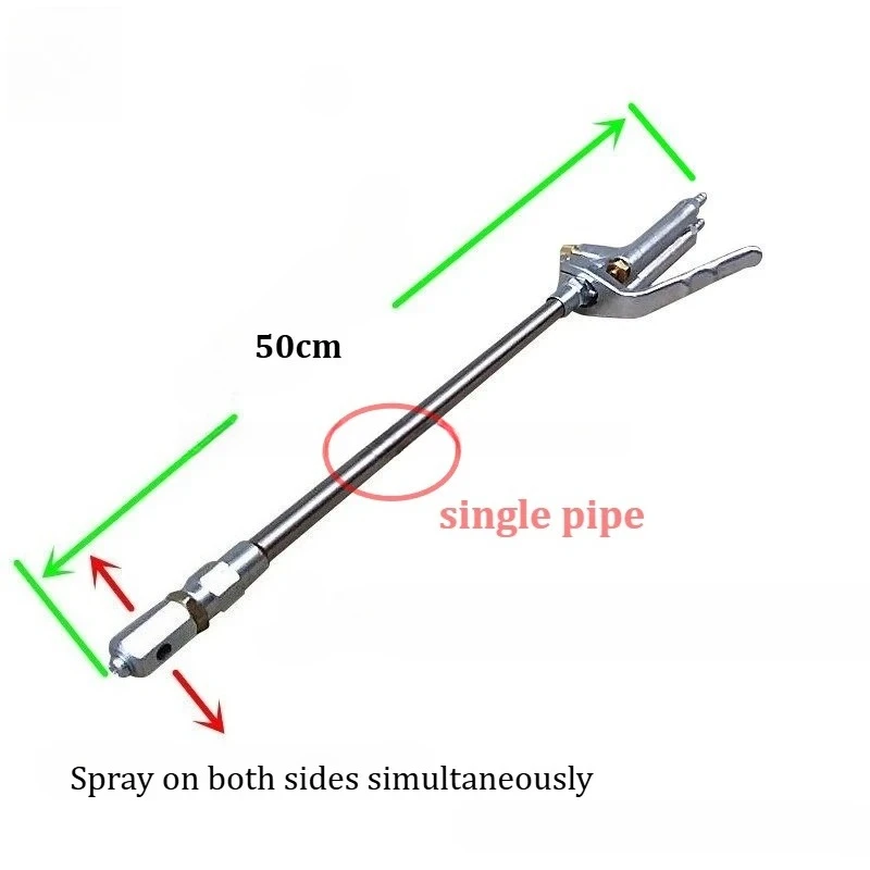 Double Spray Release Agent Spray Gun, Self-priming Adjustable Forged Cast Graphite Emulsion Spray Gun, Die-casting Machine Part