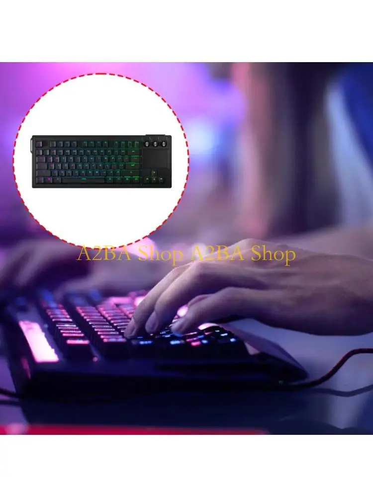 A2BA Full Size LCD Input Device Including Customizable Display Handle for Broadcasting and Blue green
