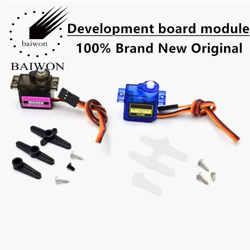 Servo SG90 MG90S DC4.8-6V 9g Servo 450 Helicopter Trolley Servo 90-180 degree 360 degree SG92R 2.5kg DC4.8V 90-180 degree