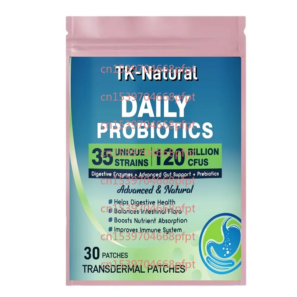 

30-пластыри пробиотики, трансплеевые пластыри для женщин и мужчин, пищеварительные ферменты, поглощение питательных веществ, поддержка иммунитета