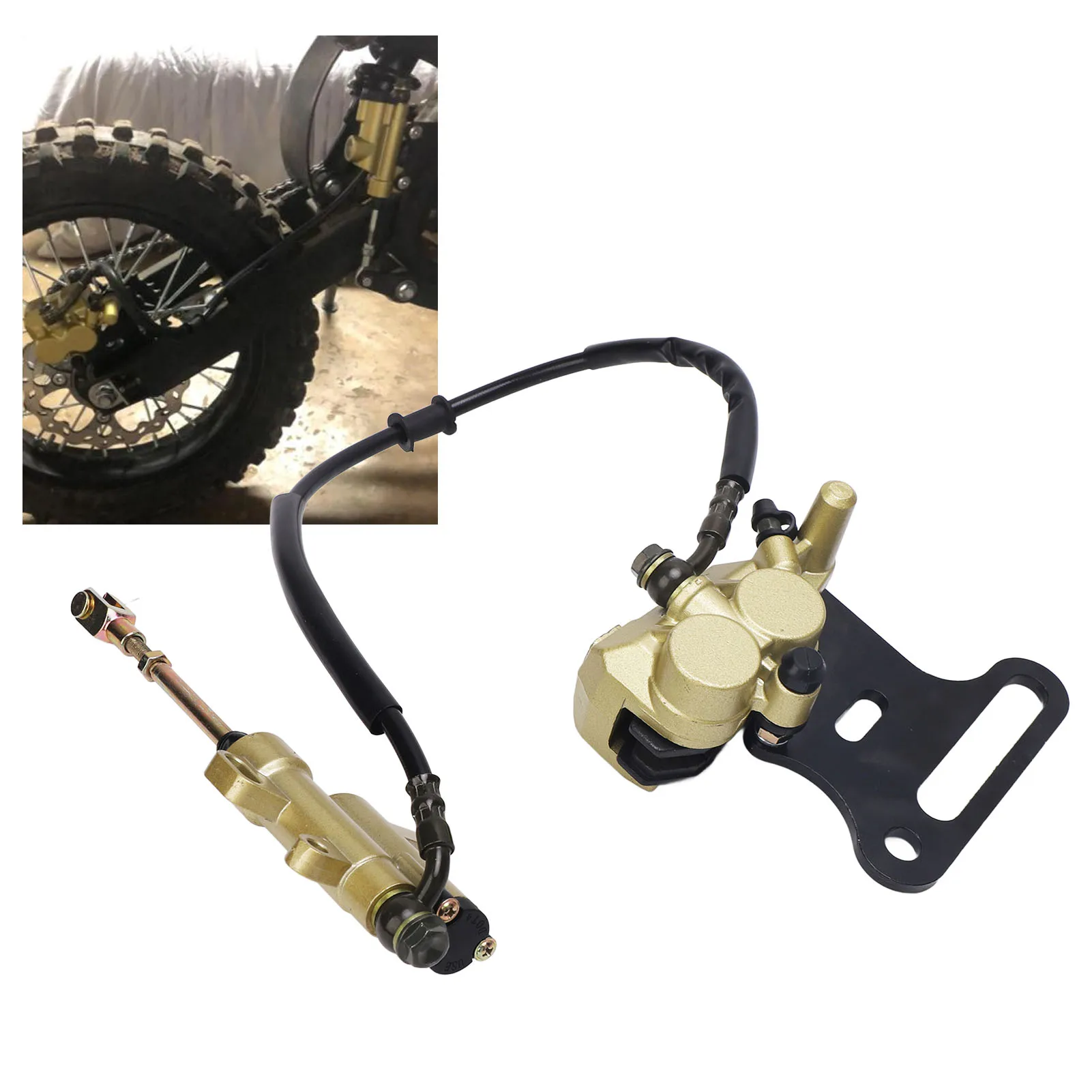 

Rear Disc Hydraulic Brake Master Cylinder Kit Brake Master Cylinder Caliper Assembly
