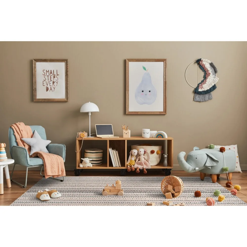 

Garland Rug Carnival Stripe Polypropylene Assorted Earth Tones Indoor Area Rug, 9' x 12'