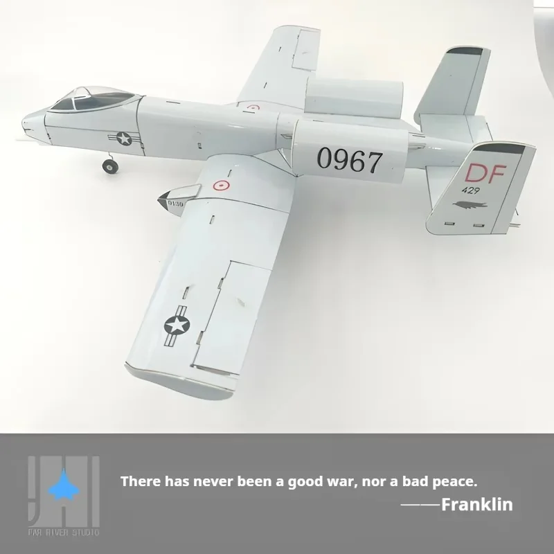 Hot Selling Remote Control Rc Fixed Wing Model Warthog Pig Dual 30 Channel Remote Control Diy Model Airplane Desktop Ornament