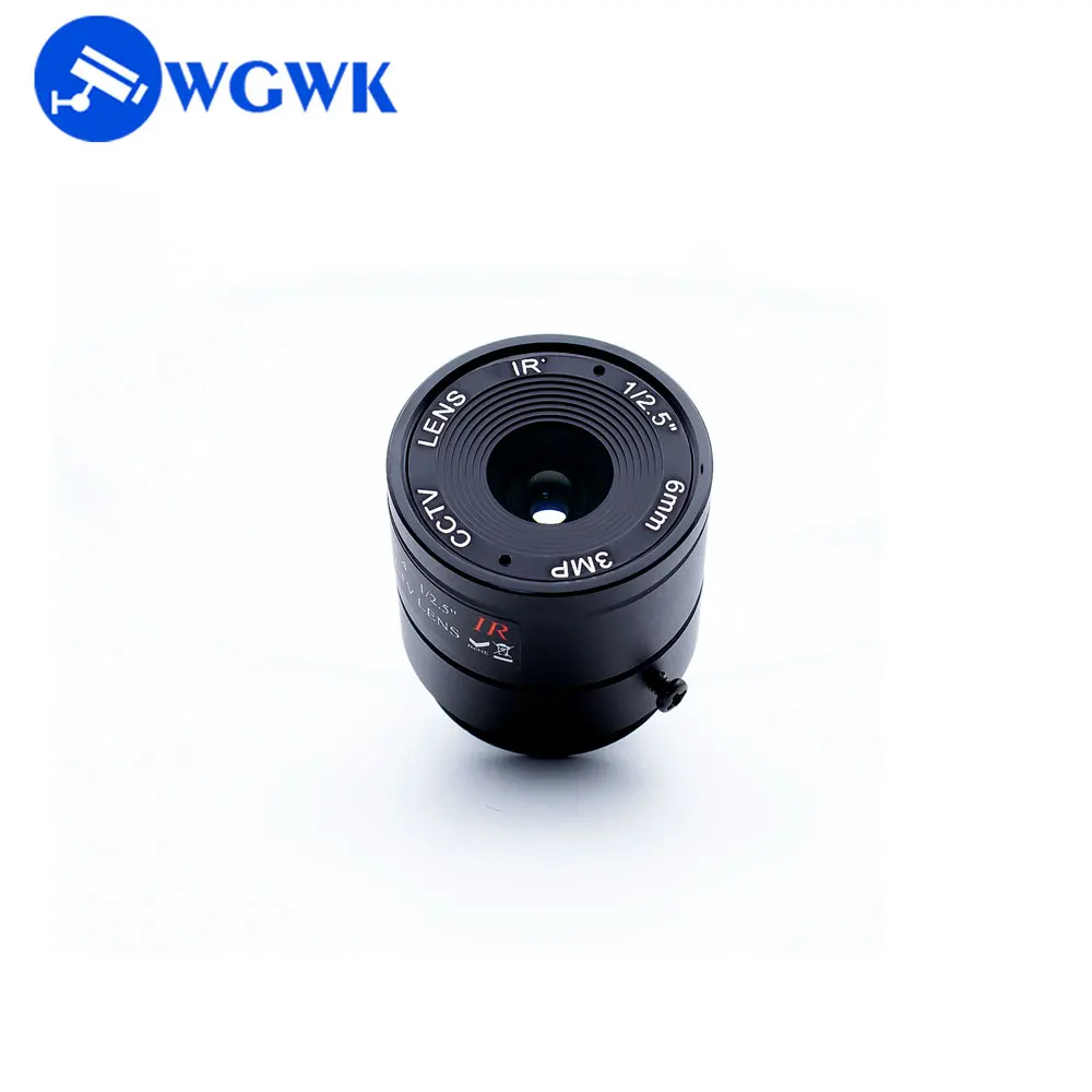 WGWK High Quality Industrial 4mm/6mm/8mm Fixed Focus Lens 1/2.5\