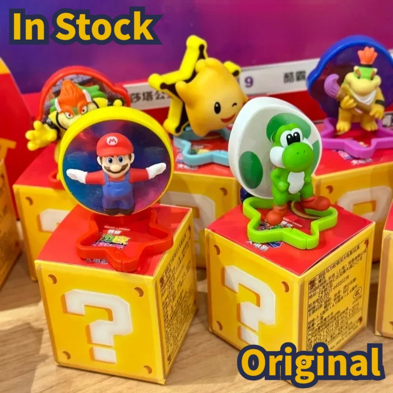 En Stock, Juguetes de la Colaboración entre McDonald's y Mario, Juguetes de la Película Super Mario Galaxy, 10 Figuras de Super Mario, Modelo Coleccionable