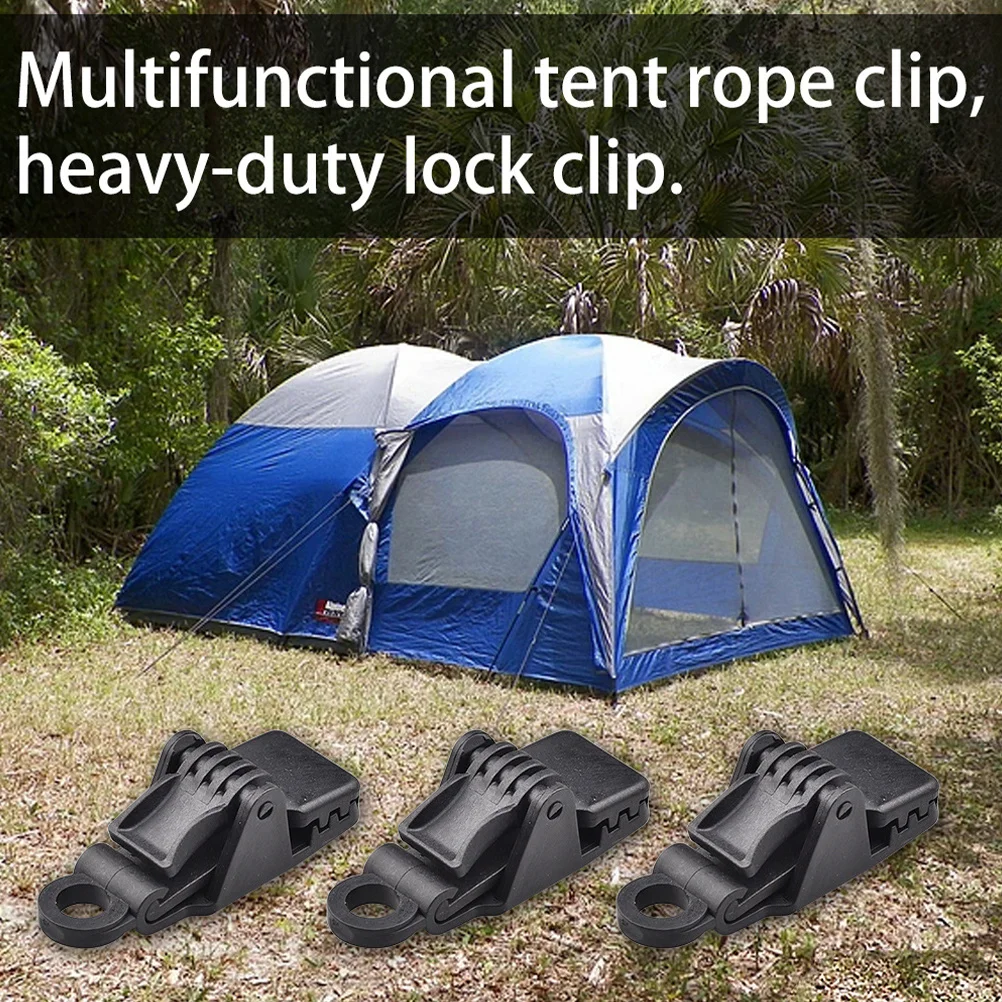 

10Pcs Waterproof Tent Clips Plastic Tarp Clip Outdoor Camping Tent Lock Grip Clamps Heavy Duty Fixing Fastener