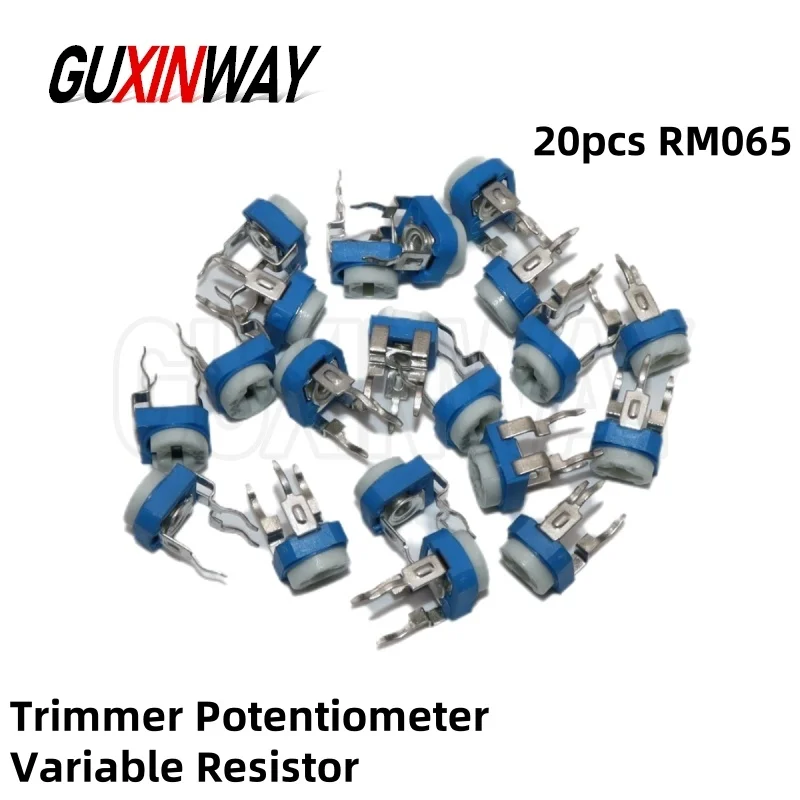 

20pcs RM065 RM-065 Series 100 200 500 1K 2K 5K 10K 20K 50K 100K 200K 500K 1M Ohm Trimpot Trimmer Potentiometer Variable Resistor