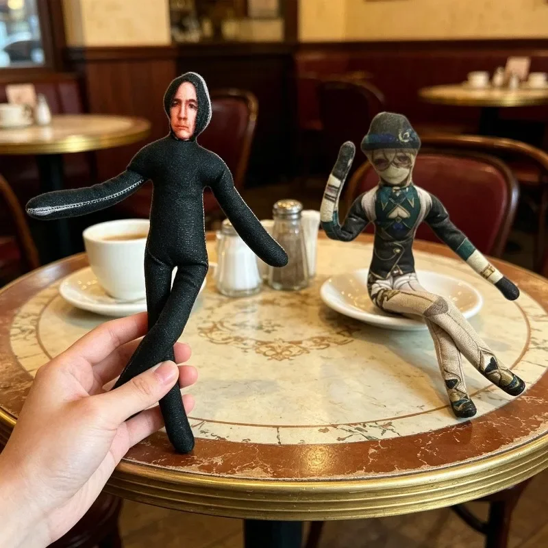 1/5PCS Custom Photo Stuffed Plush Doll, Personalized Long Body Bendable Toy with Clothes Print, Poseable Action Figure Decor