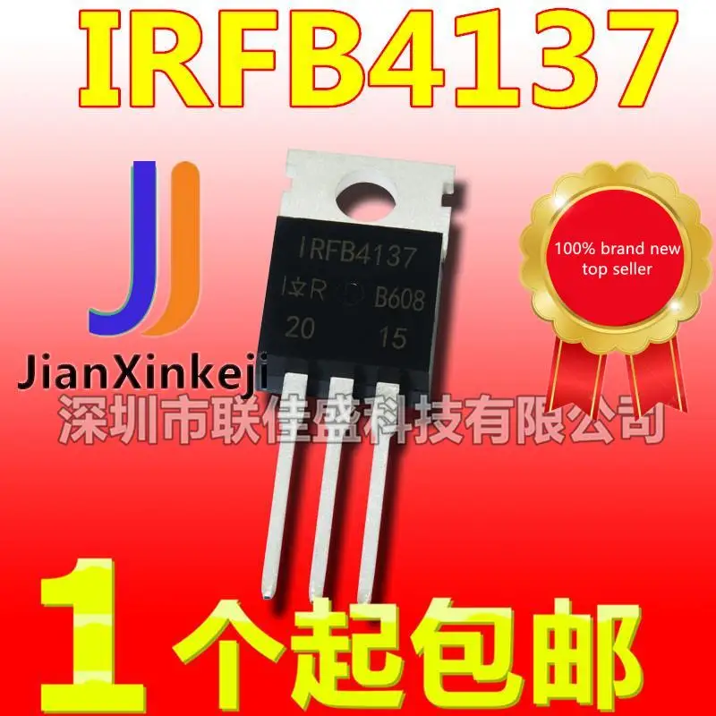 10Pcs 100% Original New In สต็อก IRFB4137 TO-220 300V 38A FET