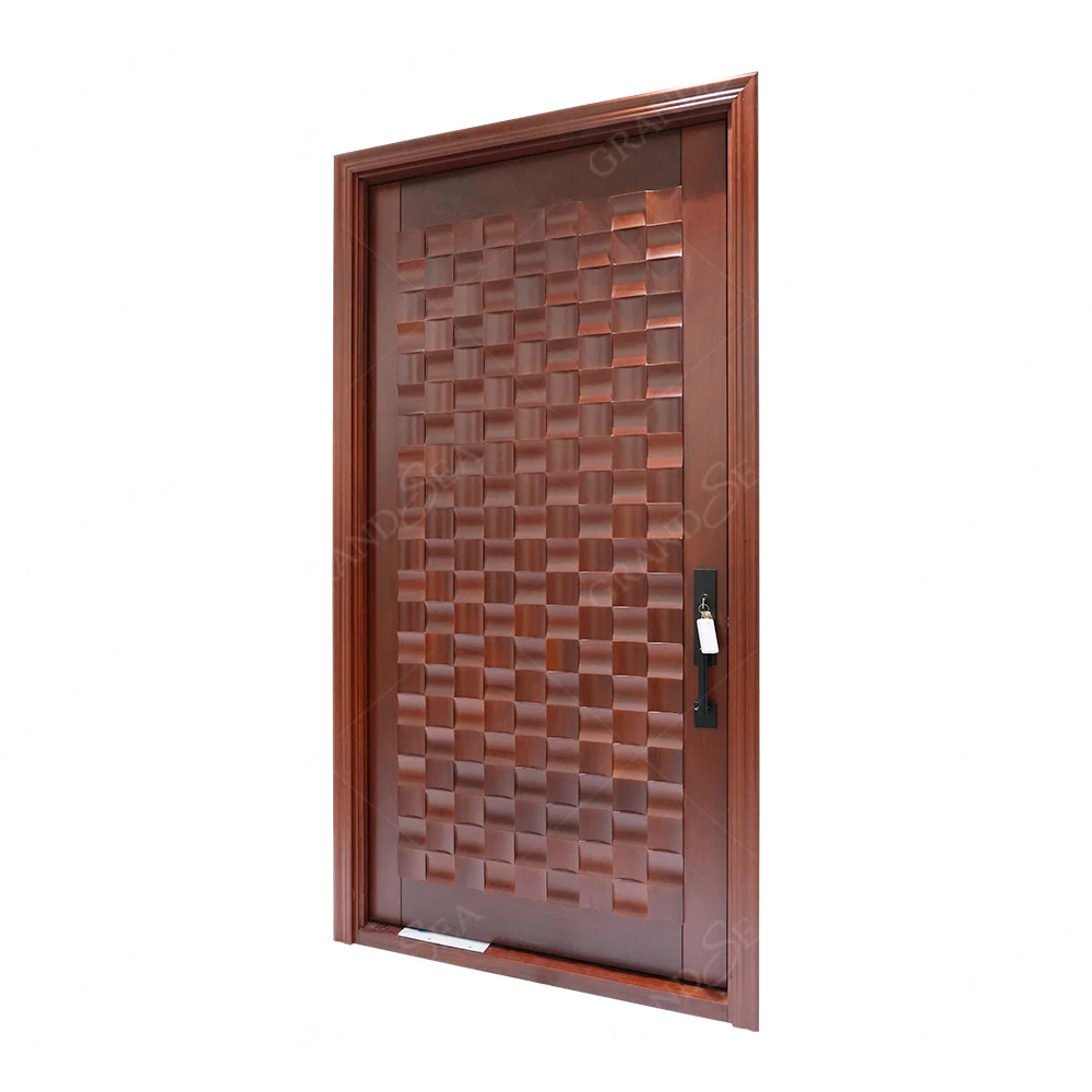 

Top Grade Bedroom Interior Front Solid Wood Door Single Swing Swing Door Solid Wood Residential Door