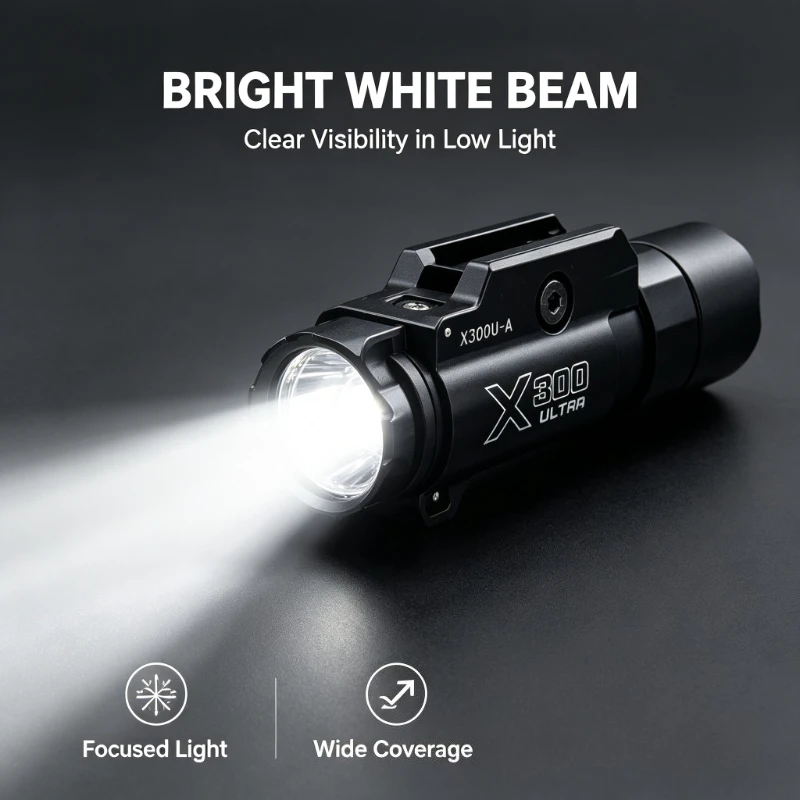 20mm Tunable Base Alloy Strobe Flashlight X300U-A For Scene Prop Toy Model Decoration Parts