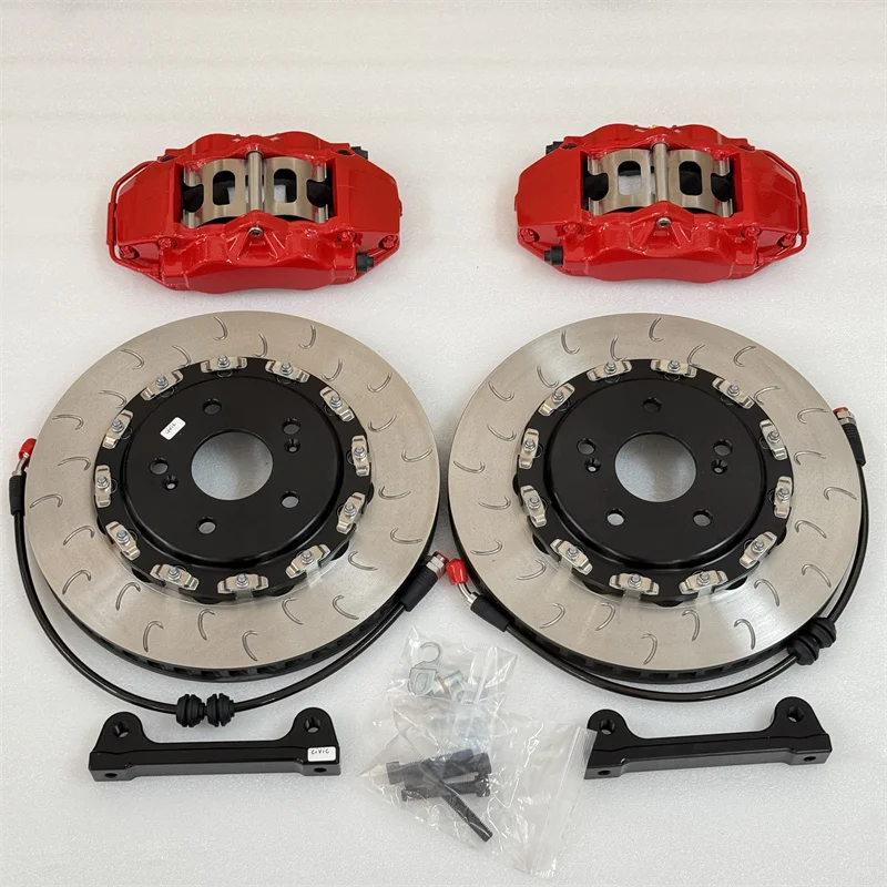 Jekit Front 4 Pots Brake Caliper 330*28mm Disc Floating Bell For  8th typeR FN2 2009