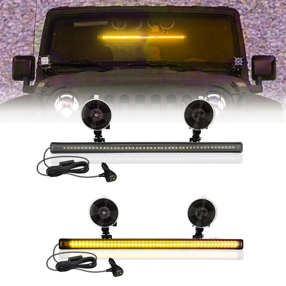 

New Police LED Lights Car Strobes Police beacons Lights Windshield Flashing LED Lamp for Car Truck 48LED Emergency Warning Light