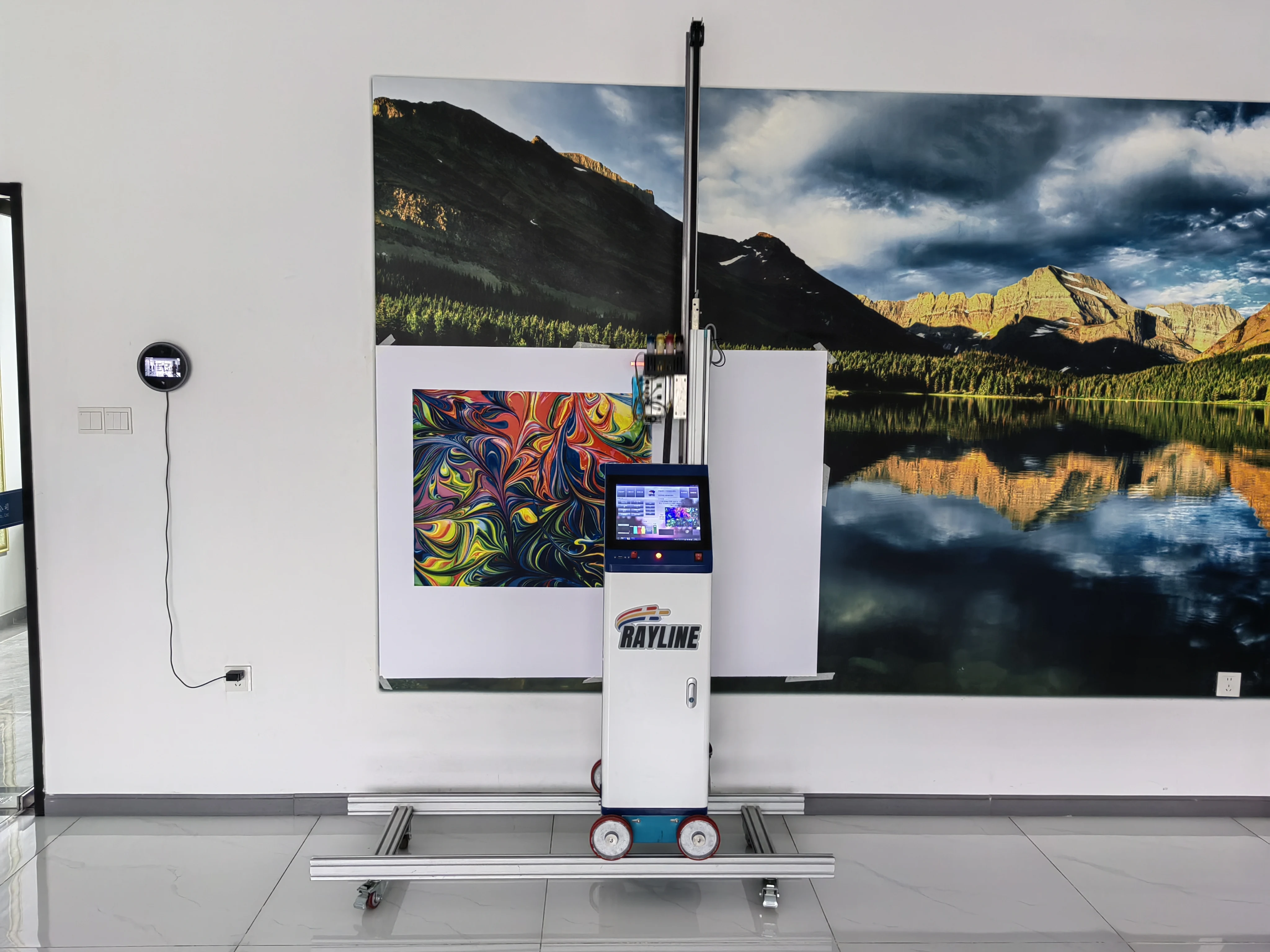 AI 4K High Definition Painting Printer with 12-inch touch screen House Decoration Wall Inkjet Printing Machine Direct to Wall