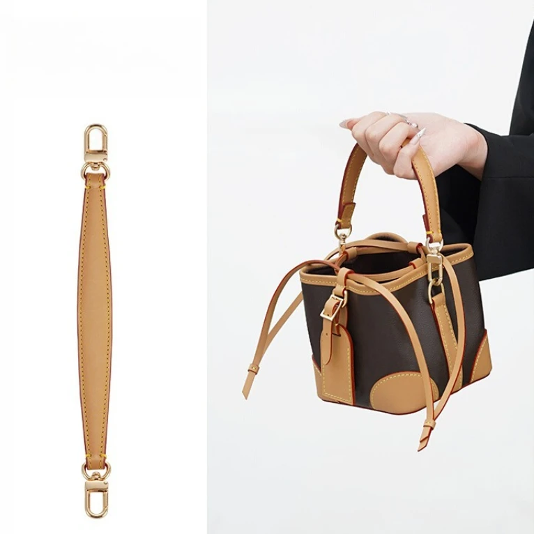 

100% Genuine Leather Bags Strap Handle Strap for LV Noe DLANE Purse Bucket Bag Short Shoulder Replacemen Straps Bag Accessories
