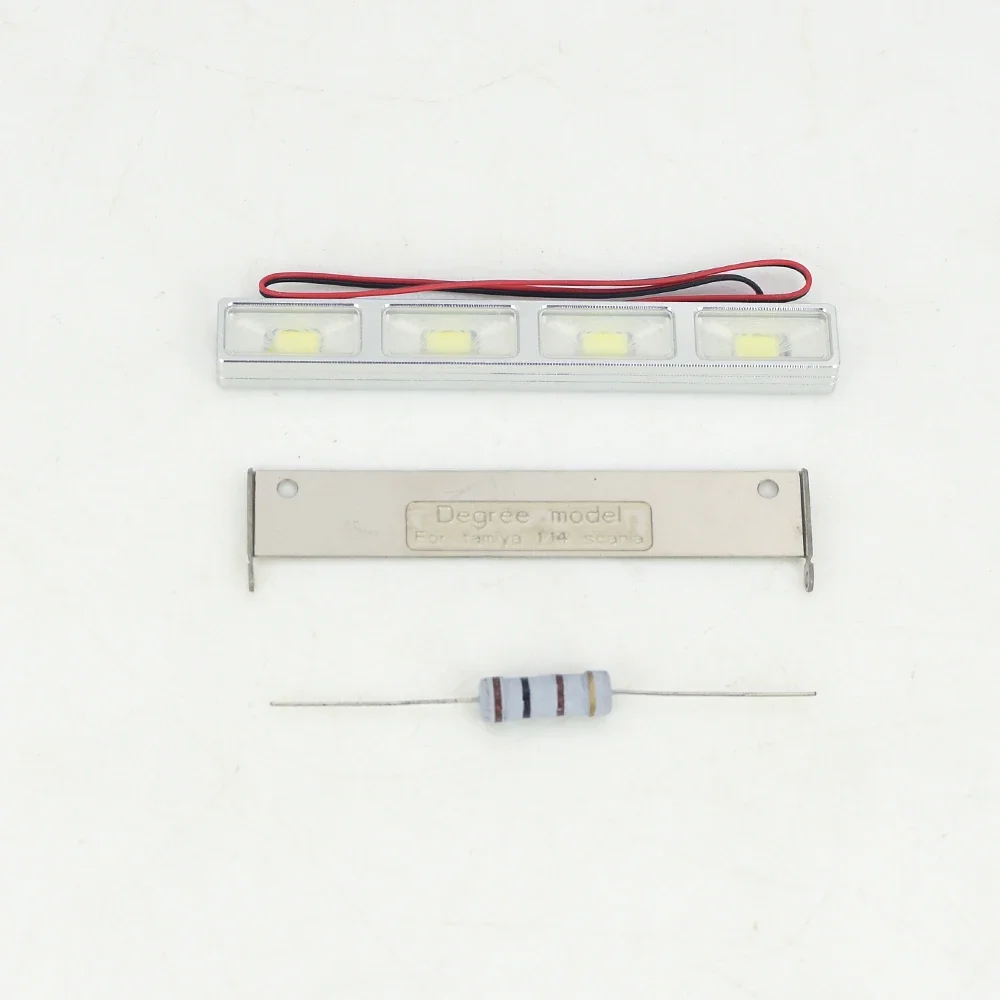 LED Front Bottom Spotlight for 1/14 Tamiya RC Truck Scania 770S 6X4 56368 8X4 56371 R730 R620 Diy Parts