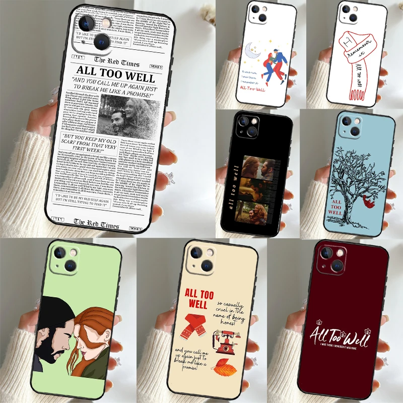 All Too Well Lyrics Art Handyhülle für iPhone 16 15 14 13 12 11 Pro Max 15 16 Plus 12 13 Mini XR 16e Funda Cover
