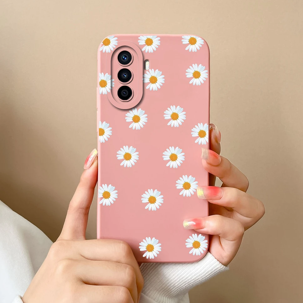 For Huawei Nova Y61 Y70 Y70 Plus Y90 Case Cute Smooth Liquid Silicone Back Cover Shell For Huawei NovaY61 Y70+ Y 90 Coque Fundas