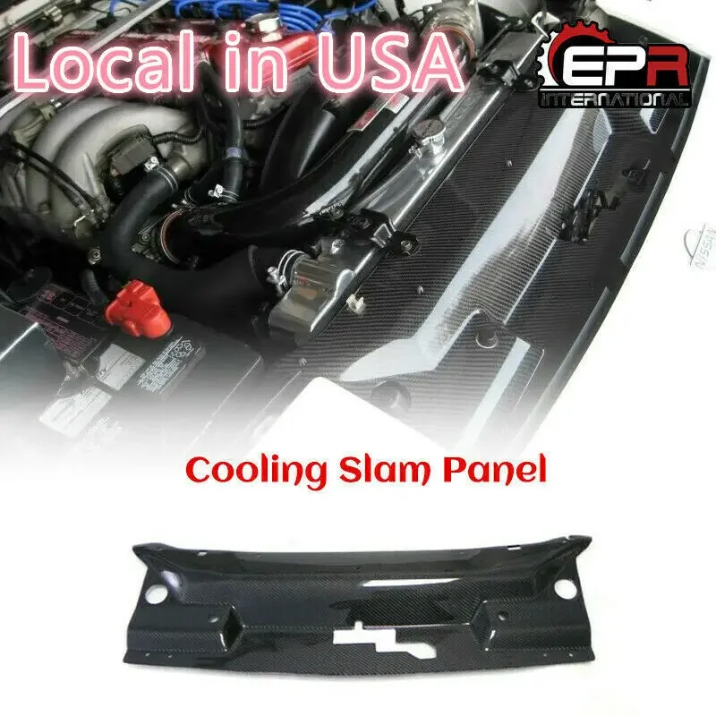 For Nissan Silvia 180SX GARA Carbon Fiber Engine Cooling Slam Panel Radiator Cover Bodykits Trim Addon Parts