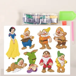 Hot sale 5D DIY Diamond Painting Stickers Snow White Art Set Beginners Mosaic Stickers by Numbers Kits Crafts Set for Children