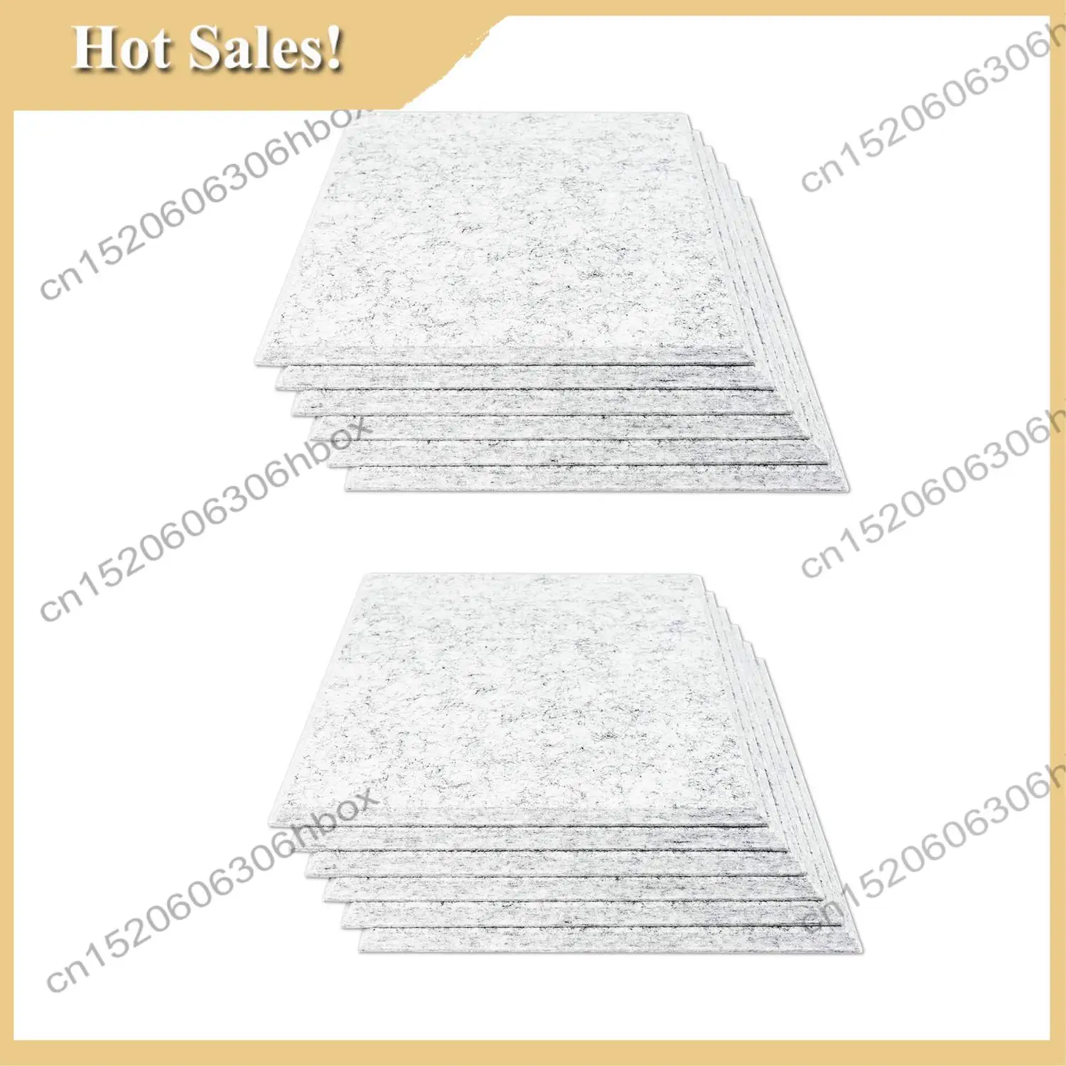 

-HOPE 12PCS Acoustic Absorption Panel 12 Inch X 12 Inch X 0.4 Inch Sound Proof Padding For Wall Decoration Acoustic Treatment