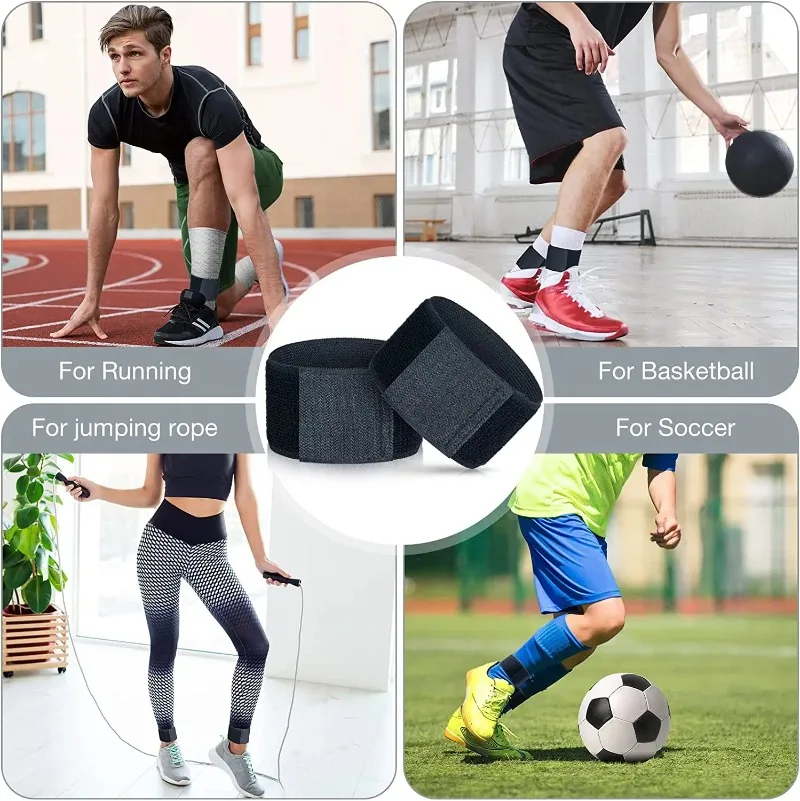 1Pair Anti-slip Shin Guards for Football Sports Leg StrapsShin Fixation Straps, Lightweight Ankle Pads for Running and Cycling