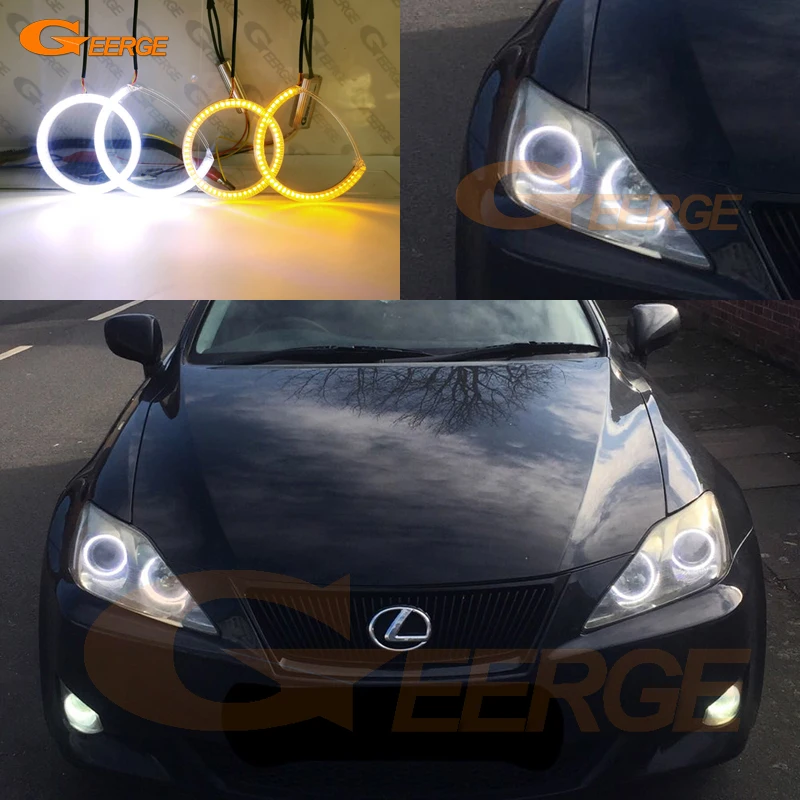 

For Lexus IS II 220 250 300 350 IS220 IS250 IS300 IS350 Ultra Bright Day Light Turn Signal LED Angel Eyes Kit Halo Rings