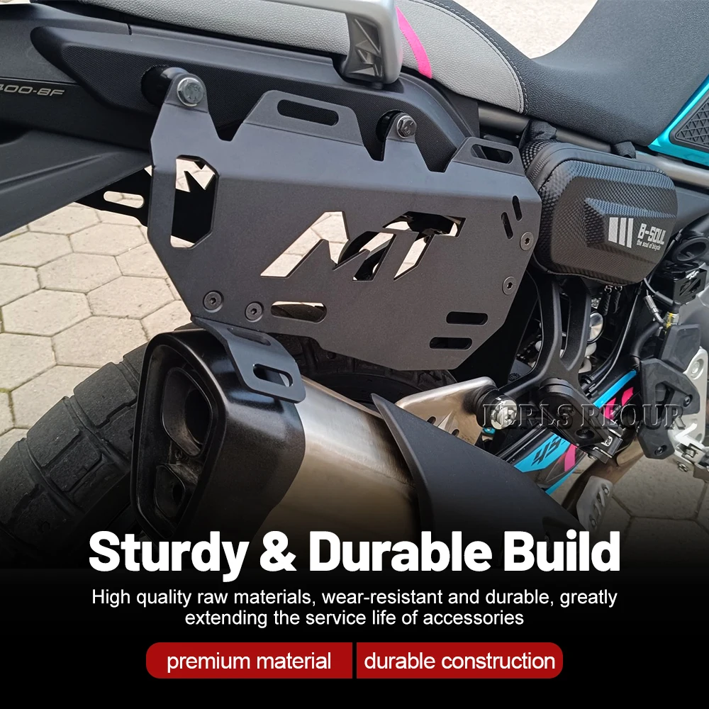 Suitable for CFMOTO 450 MT: Side case mounts, accessories, storage bags, luggage racks, side panels, and bag racks – Black.