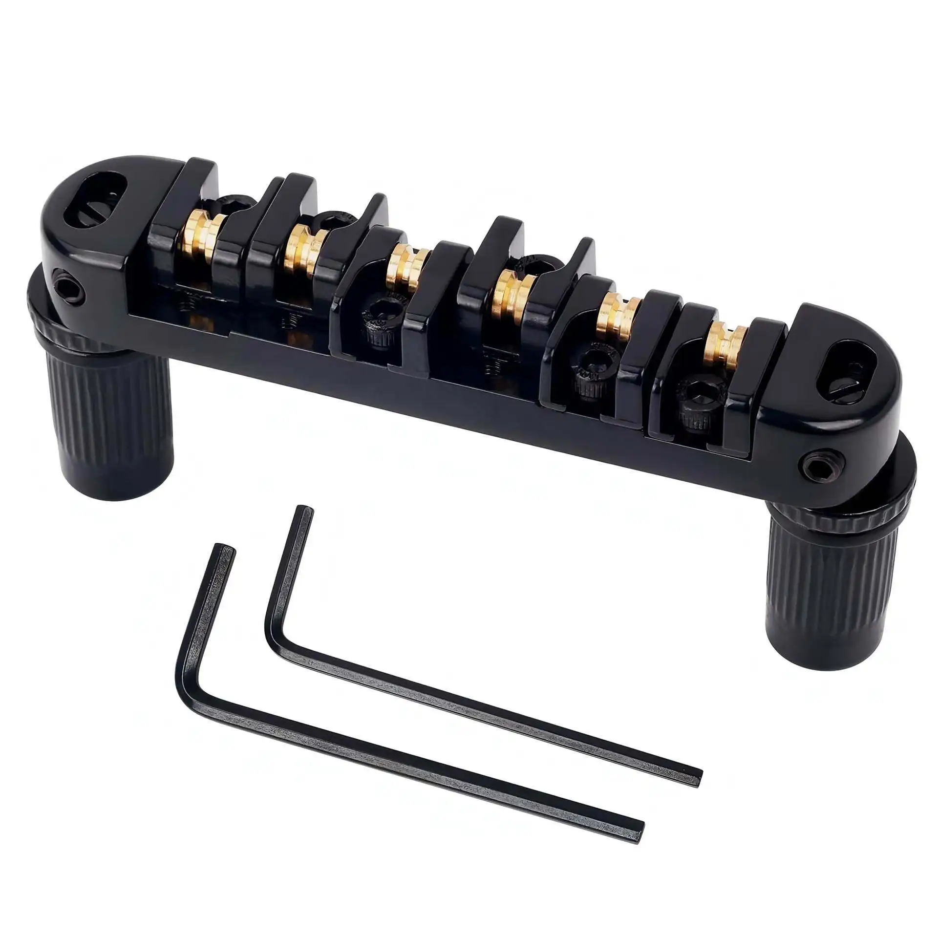 LP Ball Piano Bridge SG Electric Guitar Winding Bridge Roller Code String Plate Adjustable Winding Pillow + 2 Wrench