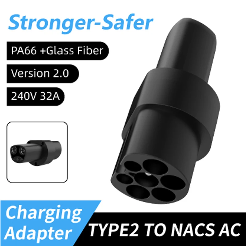 

Разъем типа Tesla 2, 32 А, 250 В, преобразователь переменного тока для адаптера электромобиля