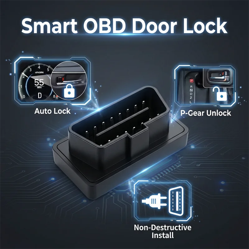 OBD-Geschwindigkeits-Automatik-Türverriegelung für Toyota Prius 2023-2025 60er Serie Voxy Noah 90 2023 Yaris Cross Autolock OBD-Link Geschwindigkeitsverriegelung – Detail 6
