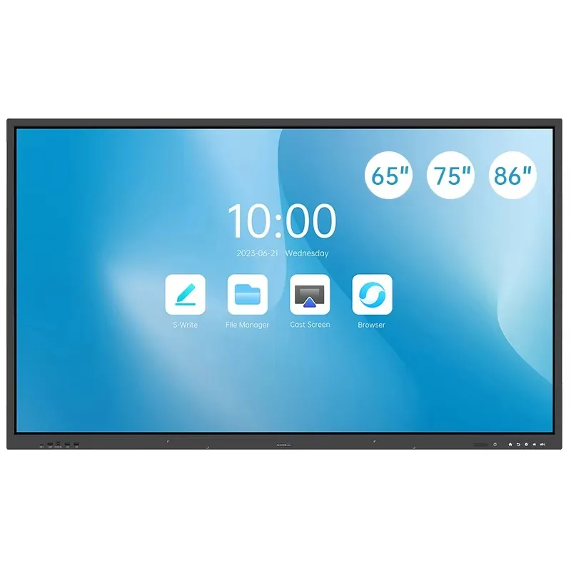 65'' 75'' Heißer Verkauf Interaktive Flat Panel Digitale Smart Board Mit Dual System Interaktive Bord Interaktive Bildschirm