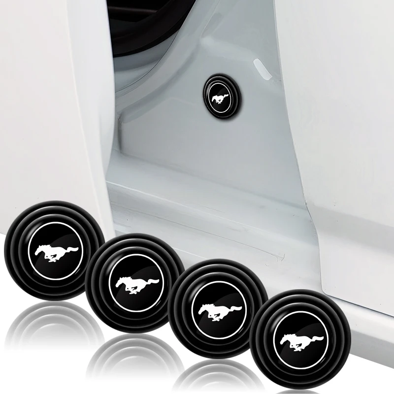 4 шт. силиконовый автомобильный дверной амортизатор, звукоизоляционный коврик, аксессуары для Mustang Explorer FIESTA Focus Shelby GT350 Kuga Fusion F-150